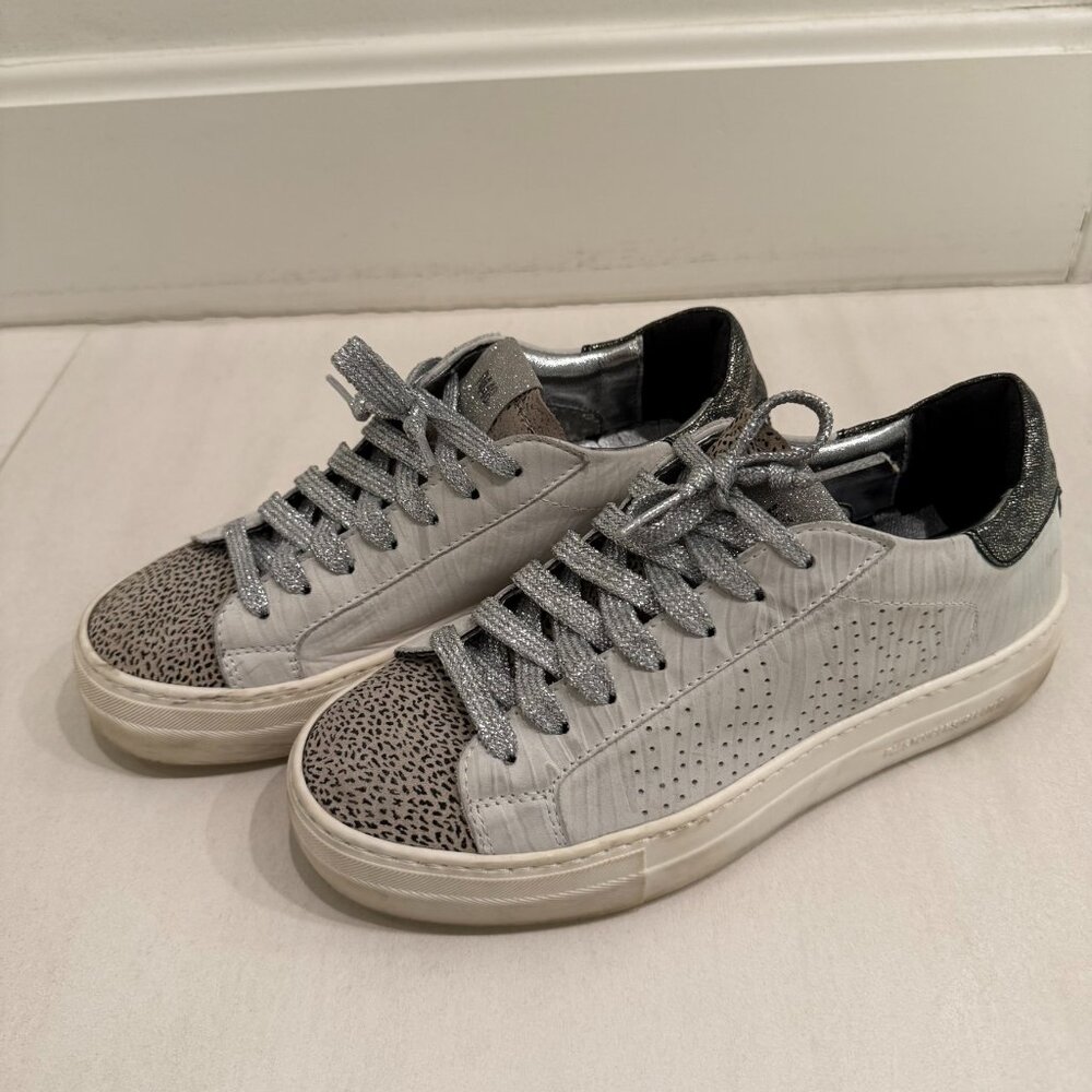 P448 Thea Platform Sneakers Leopard
